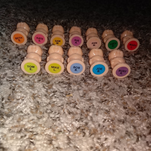 **VINTAGE** Cabbage Patch Kids game pieces! 12pcs - Picture 4 of 4